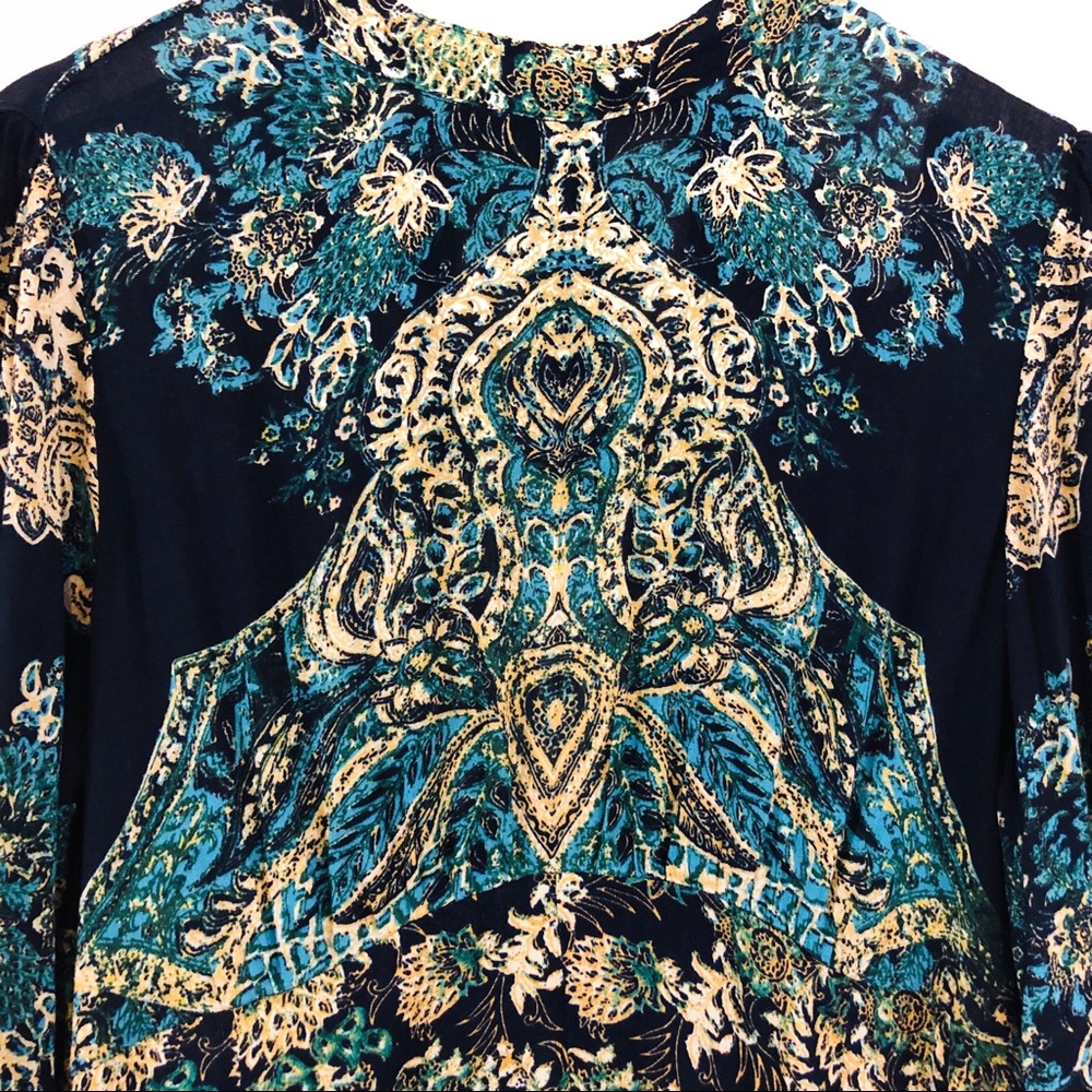 NWT Free People Lady Luck Print Tunic. Size Large. - Picture 4 of 8